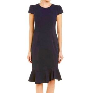 Betsy Johnson Mermaid Sheath Dress Navy Size 6